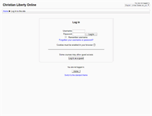 Tablet Screenshot of christianlibertyonline.com